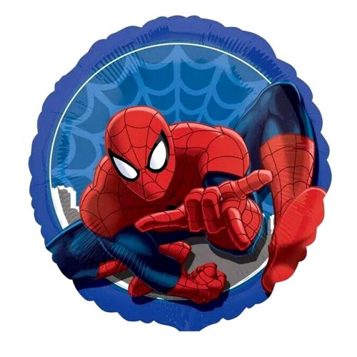 Pókember Spiderman kerek fólia lufi 43 cm
