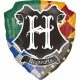 Harry Potter Hogwarts pajzs alakú fólia lufi 68 cm