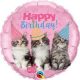 18 inch-es Studio Pets - Birthday Kittens Szülinapi Fólia Lufi