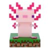 Minecraft Axolotl 3D ikon hangulatvilágítás