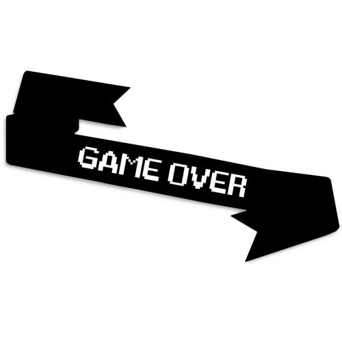 Game Over fekete vállszalag